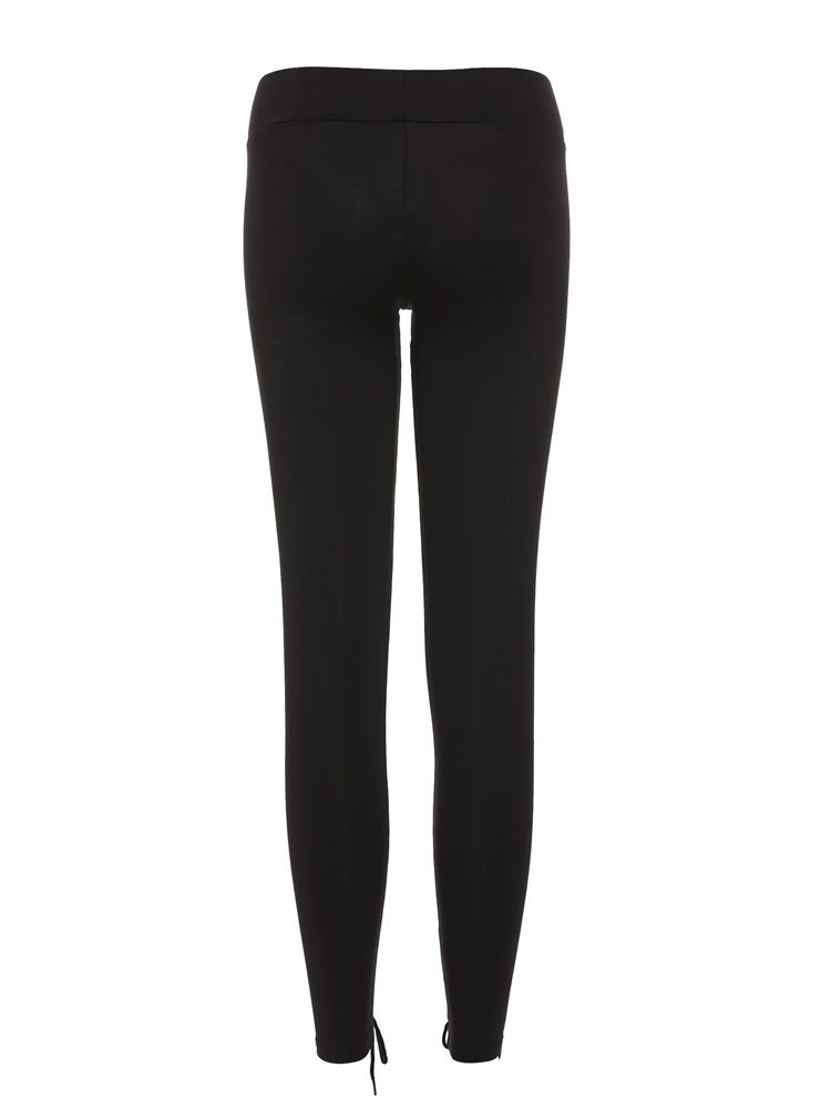 Leggings Skinny Pleine Longueur À Lacets Pour Femmes