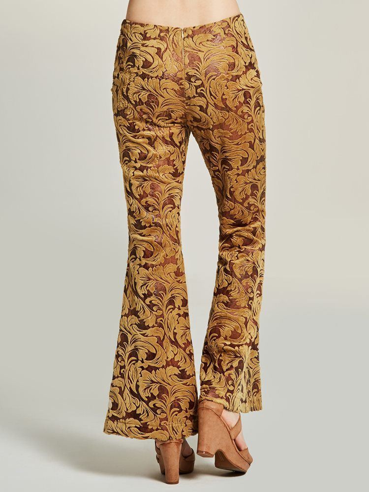 Pantalon Brodé À Jambe Large Pour Femme