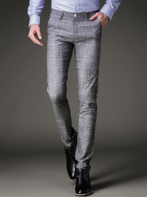 Pantalon À Carreaux Slim Vogue Pour Hommes