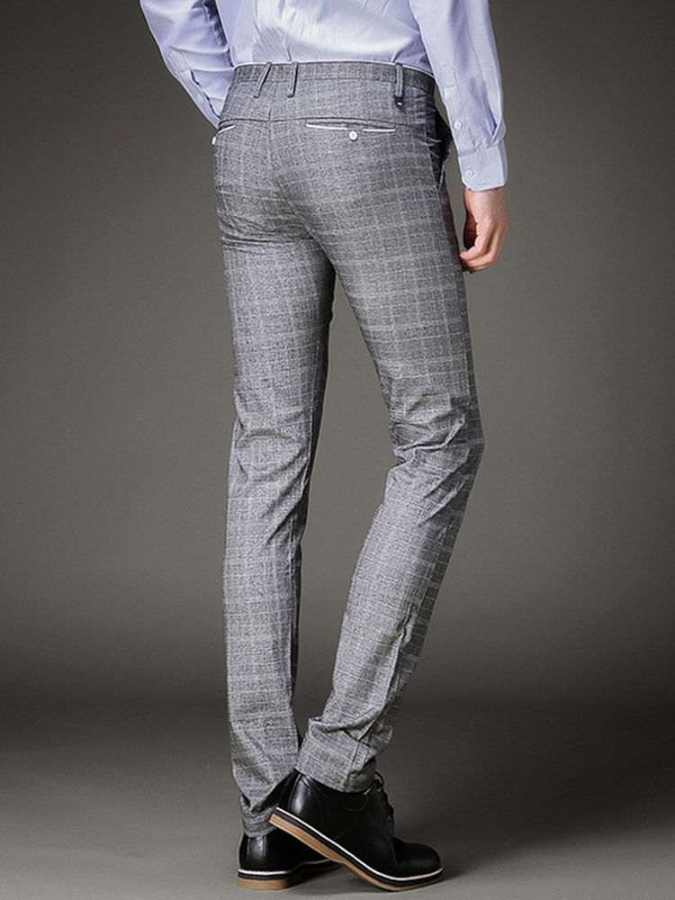 Pantalon À Carreaux Slim Vogue Pour Hommes