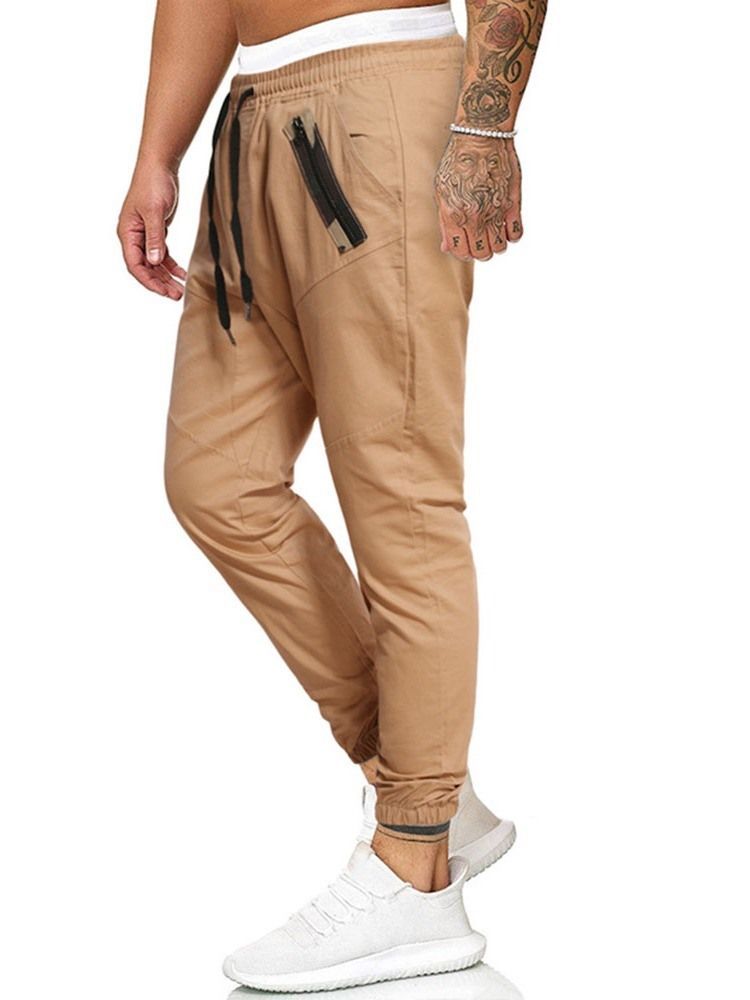 Pantalon Crayon Imprimé Camouflage Pantalon Décontracté À Lacets Pour Hommes