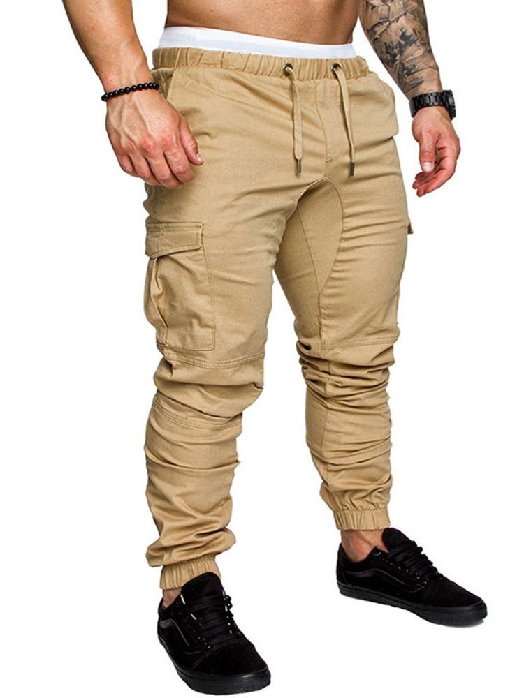 Pantalon Crayon À Lacets Pantalon Décontracté De Sport Pour Hommes