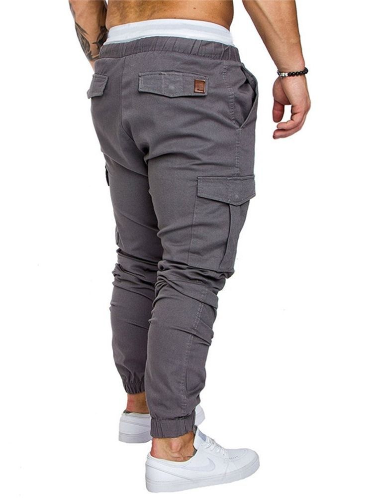 Pantalon Crayon À Lacets Pantalon Décontracté De Sport Pour Hommes