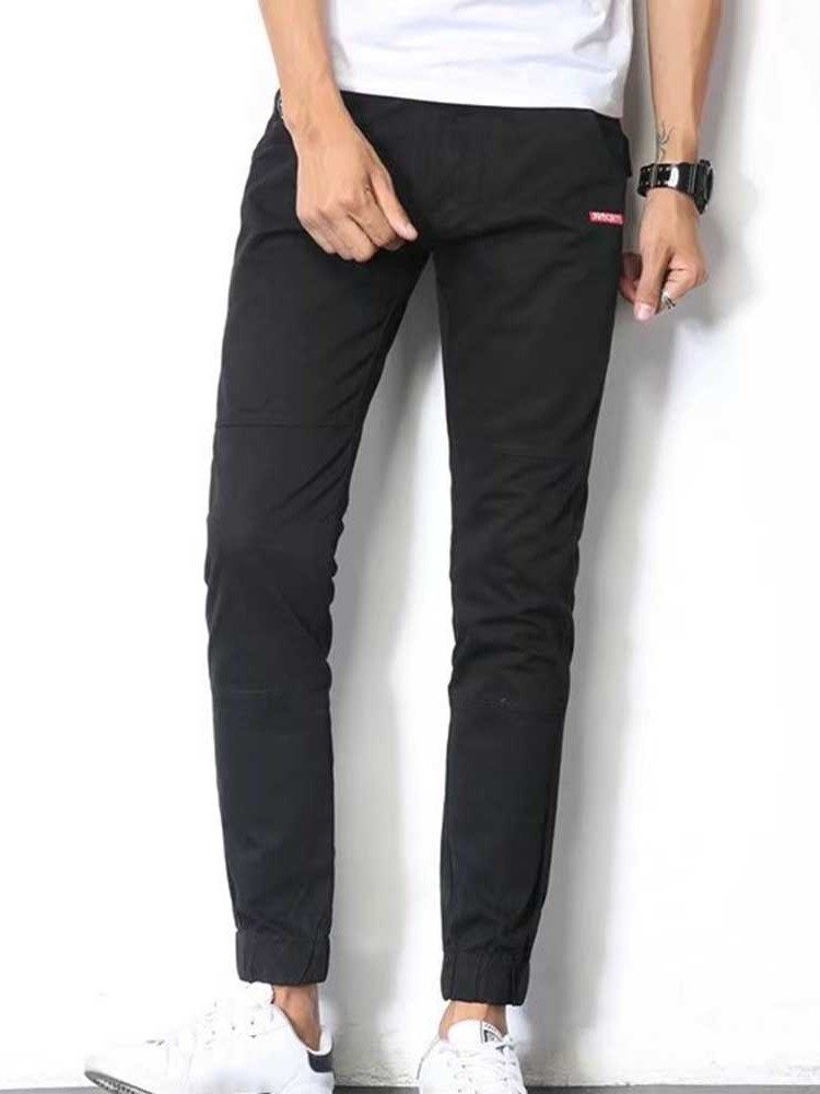 Pantalon Décontracté Pour Hommes Japonais De Style Taille Moyenne Crayon De Poche