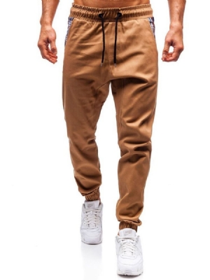 Pantalon Décontracté Pour Hommes À Lacets Dégradés Et Sarouel Plissé