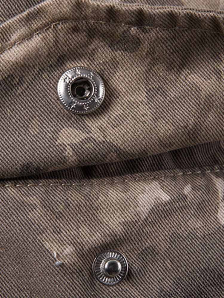 Pantalon Décontracté Pour Hommes À Poche Mince Camouflage Quatre Saisons