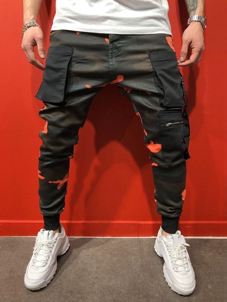 Pantalon Décontracté À Imprimé Camouflage Quatre Saisons Pour Hommes