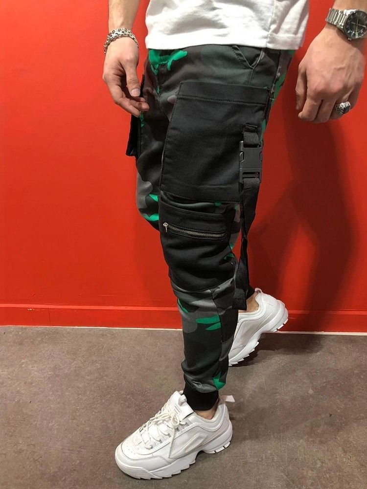 Pantalon Décontracté À Imprimé Camouflage Quatre Saisons Pour Hommes