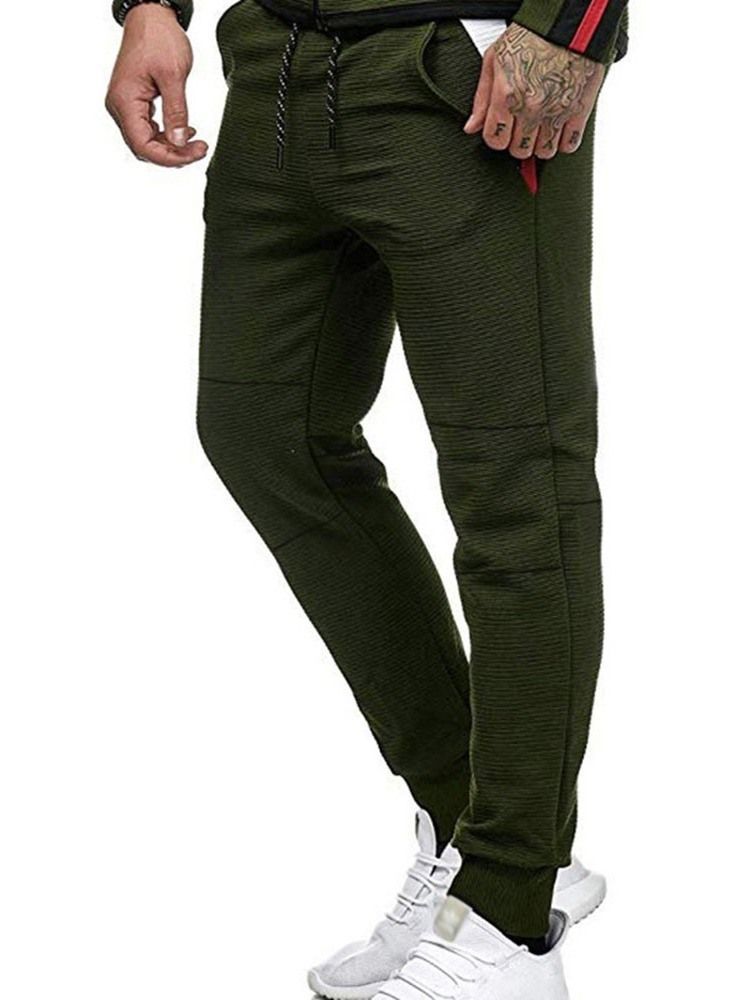 Pantalon Décontracté À Lacets Pour Hommes