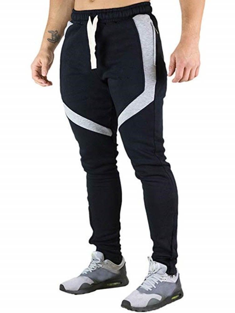 Pantalon Décontracté À Lacets Pour Hommes