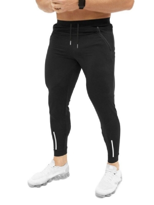 Pantalon Décontracté À Lacets Uni Baggy Elastics Pour Hommes