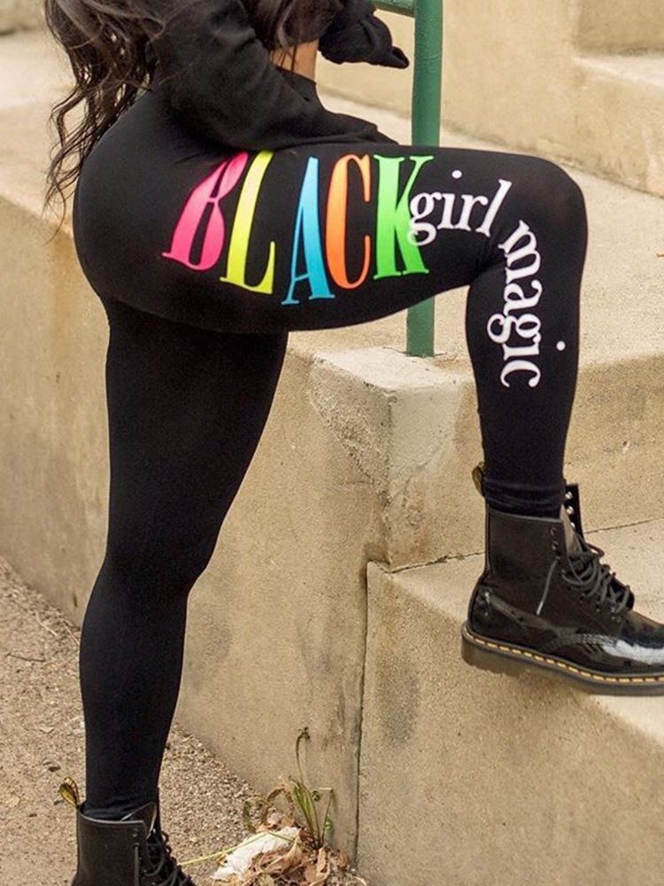 Pantalon Décontracté Pleine Longueur À Blocs De Couleurs Pour Femmes