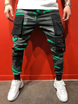 Pantalon Décontracté À Poche Camouflage À Taille Moyenne Pour Hommes Quatre Saisons