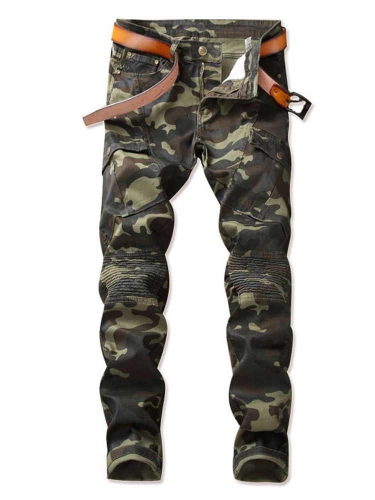 Pantalon Décontracté Quatre Saisons À Imprimé Camouflage Pour Hommes