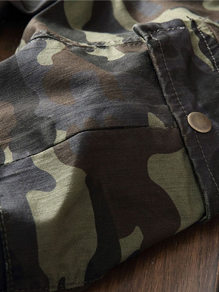 Pantalon Décontracté Quatre Saisons À Imprimé Camouflage Pour Hommes