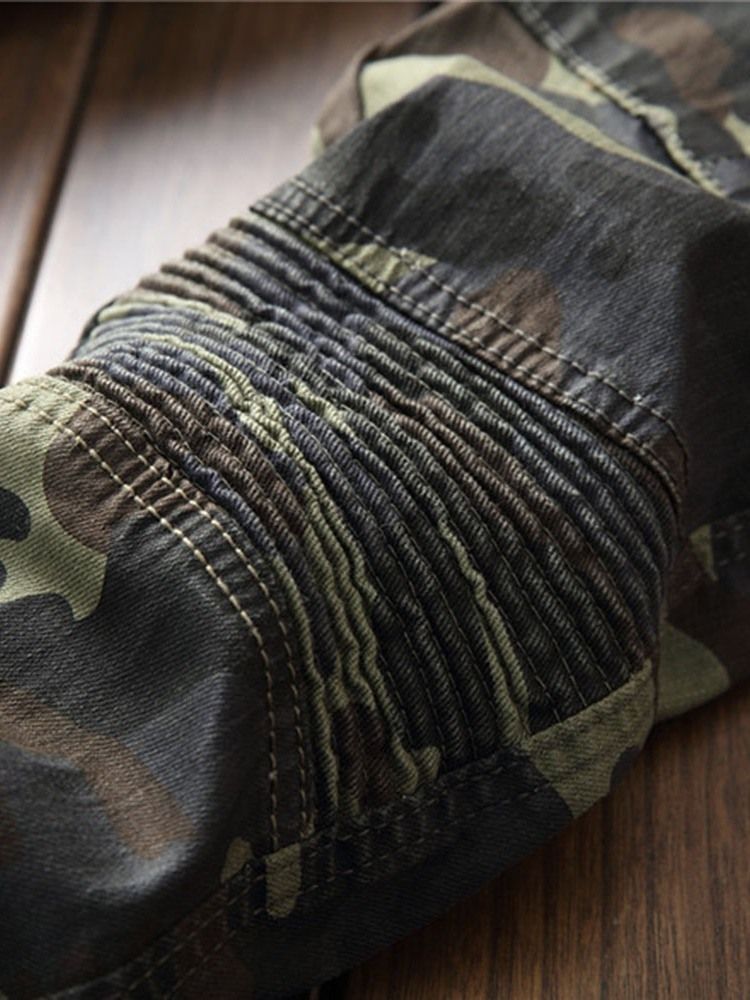 Pantalon Décontracté Quatre Saisons À Imprimé Camouflage Pour Hommes