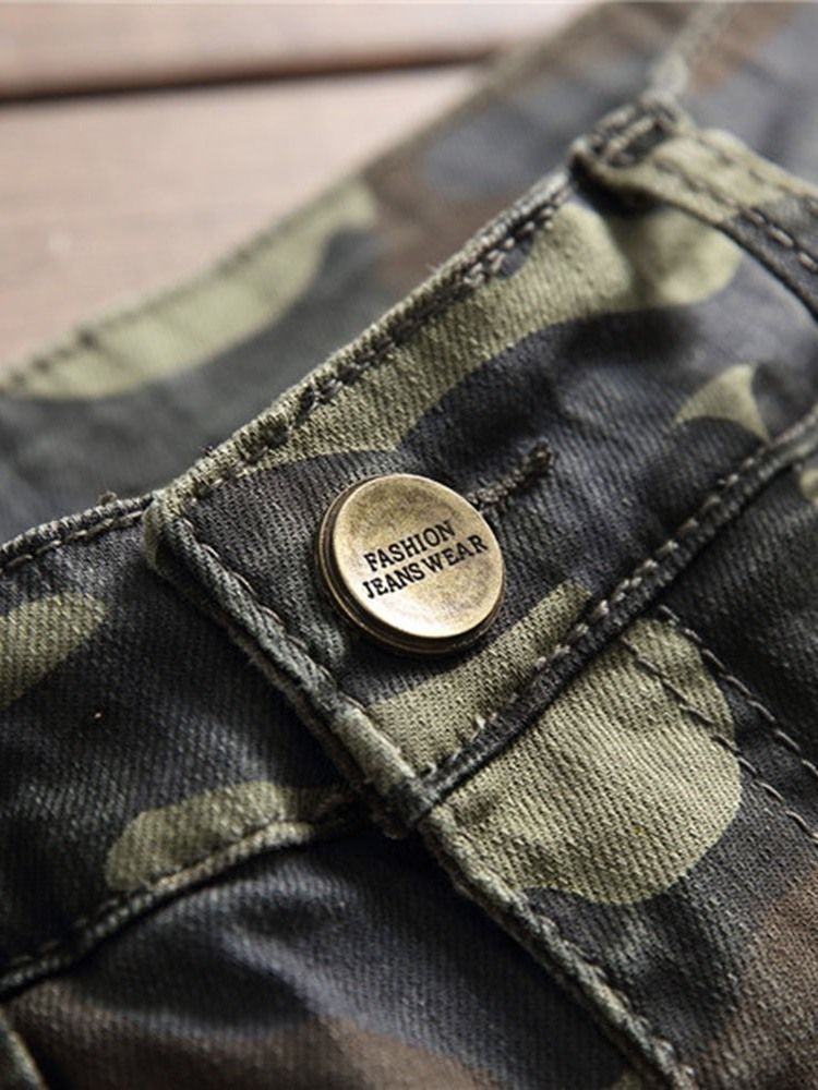 Pantalon Décontracté Quatre Saisons À Imprimé Camouflage Pour Hommes