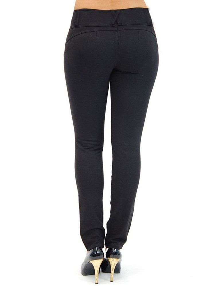 Pantalon Skinny Bouton Pour Femme