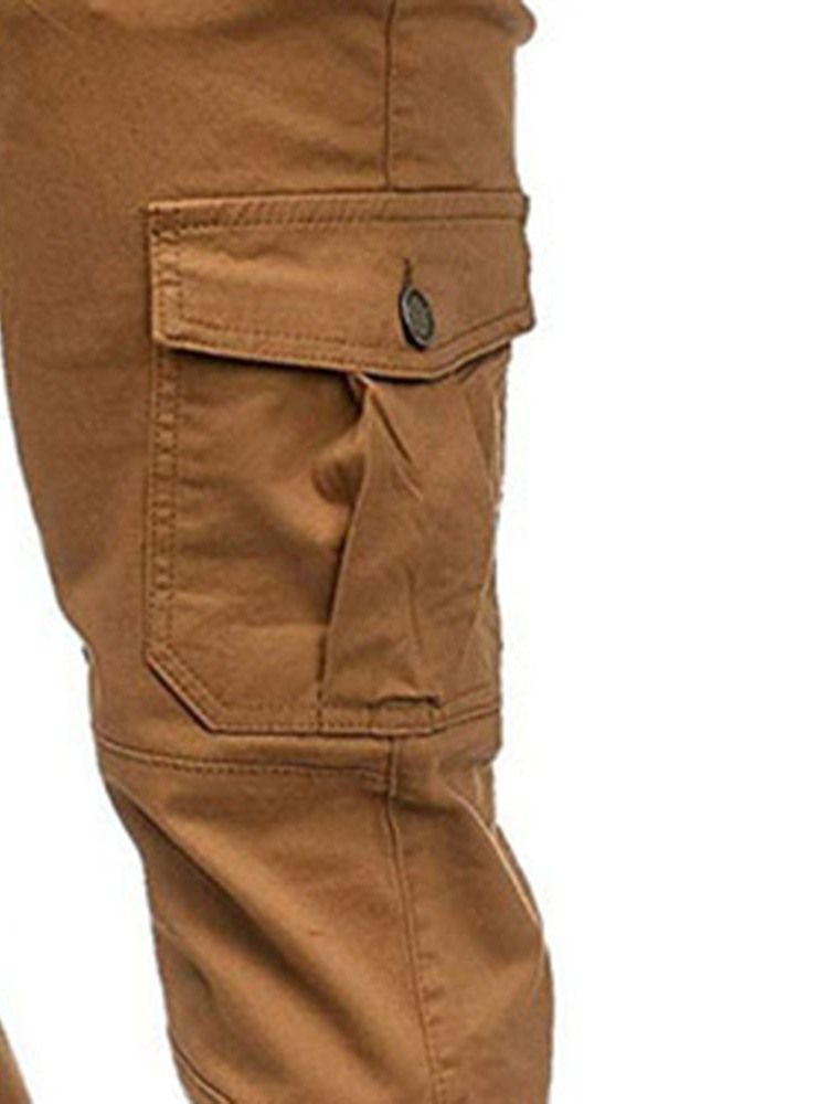 Pantalon Uni À Lacets Pour Hommes Four Seasons