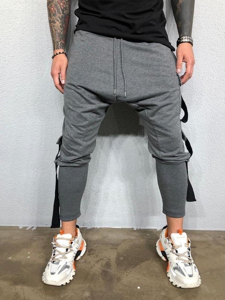 Pantalons Baggy Pour Hommes Pantalons Décontractés À Ressorts Ensachés