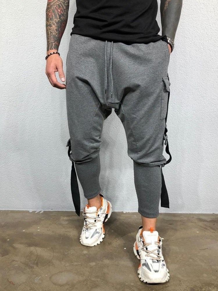 Pantalons Baggy Pour Hommes Pantalons Décontractés À Ressorts Ensachés