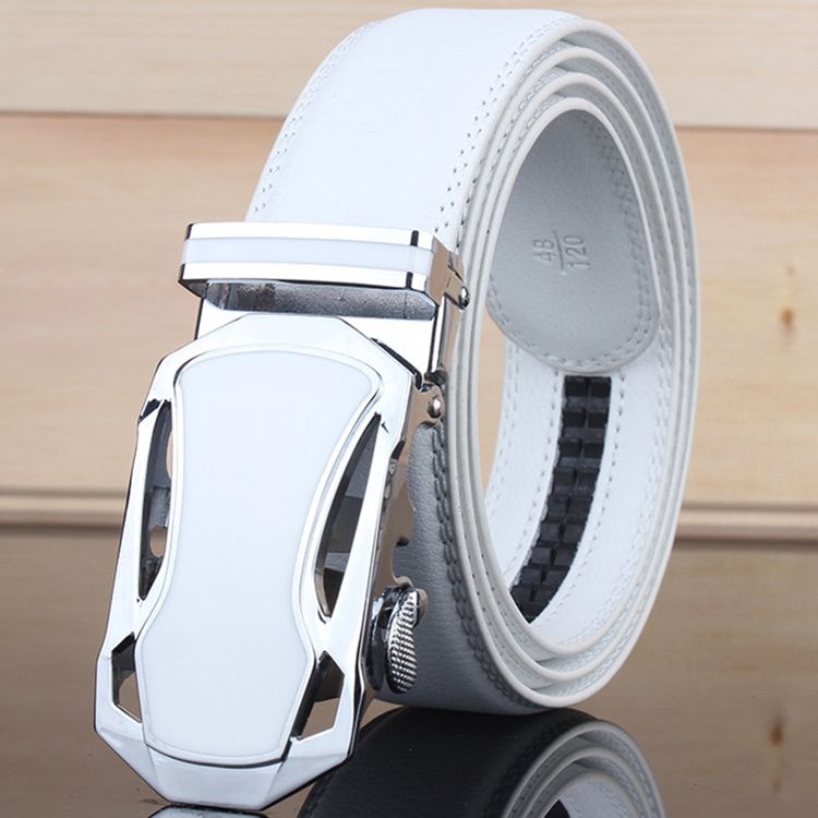 Ceinture À Boucle Automatique En Cuir Pour Hommes