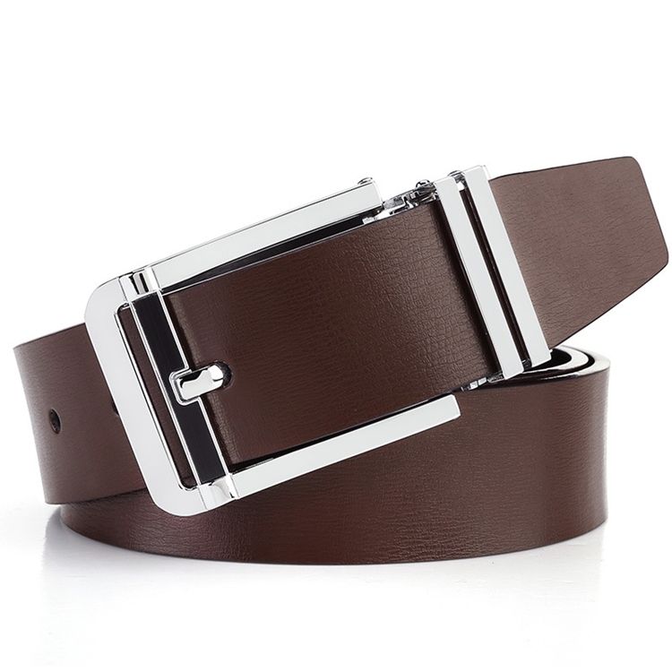 Ceinture En Cuir À Boucle Ardillon All Match Pour Hommes