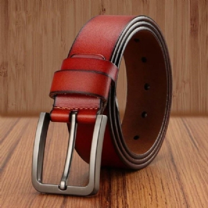 Ceinture En Cuir Double Couleur Pour Hommes