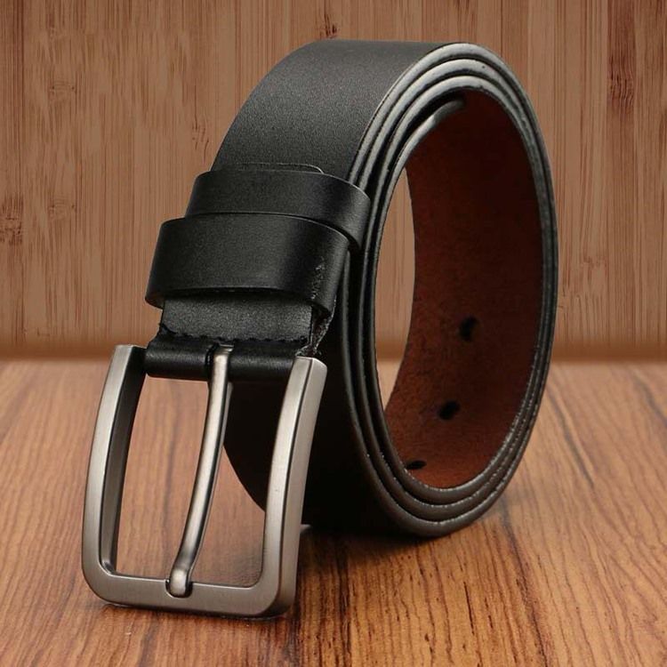 Ceinture En Cuir Double Couleur Pour Hommes