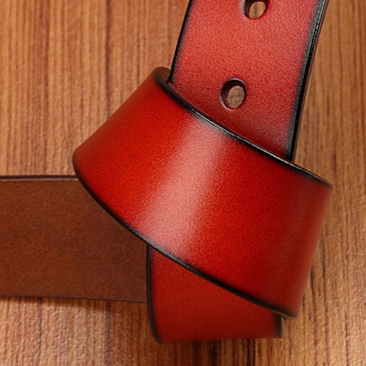 Ceinture En Cuir Double Couleur Pour Hommes