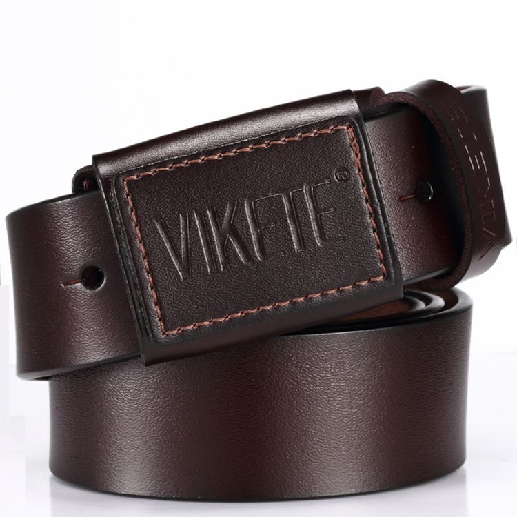 Ceinture En Cuir Véritable Pour Hommes Avec Boucle Ardillon En Peau De Vache