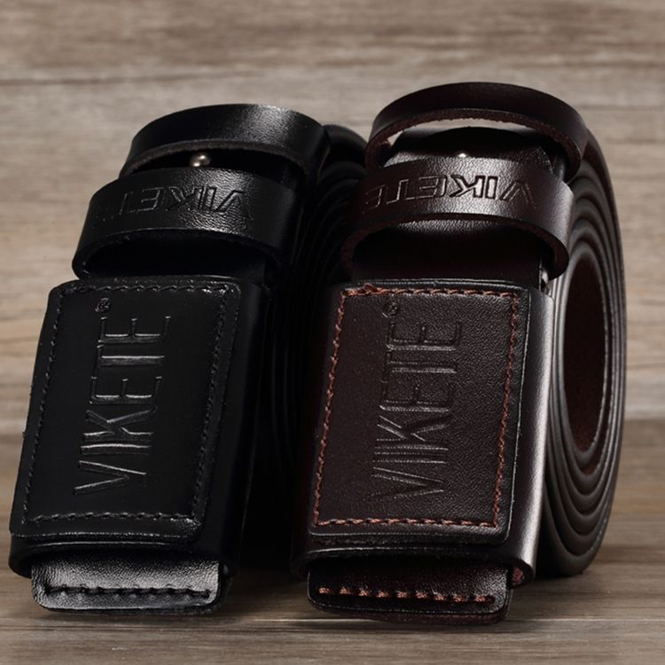 Ceinture En Cuir Véritable Pour Hommes Avec Boucle Ardillon En Peau De Vache