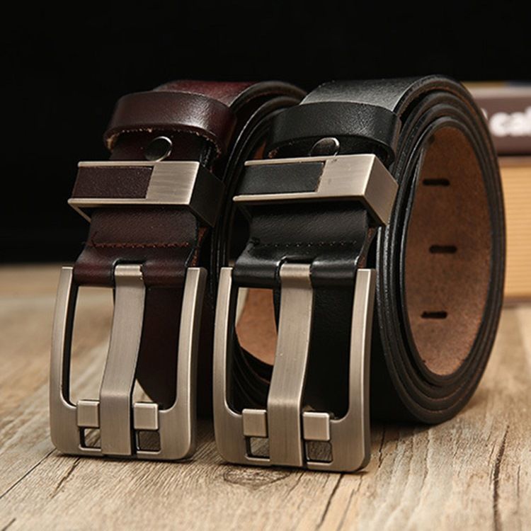 Ceinture D'affaires Large En Cuir Pour Hommes