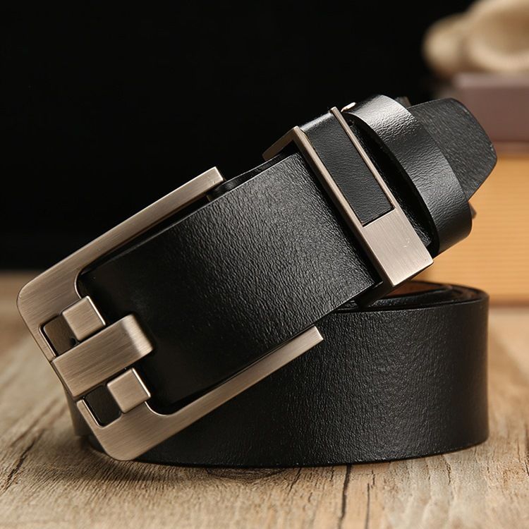 Ceinture D'affaires Large En Cuir Pour Hommes