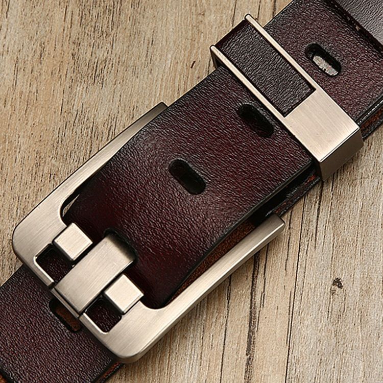 Ceinture D'affaires Large En Cuir Pour Hommes