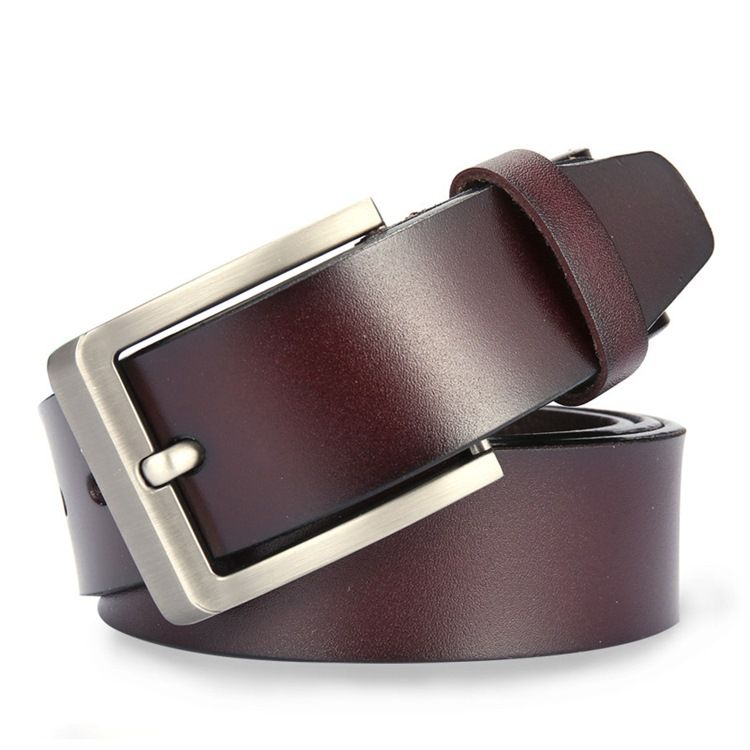 Ceinture Décontractée En Cuir À Boucle Ardillon Pour Hommes