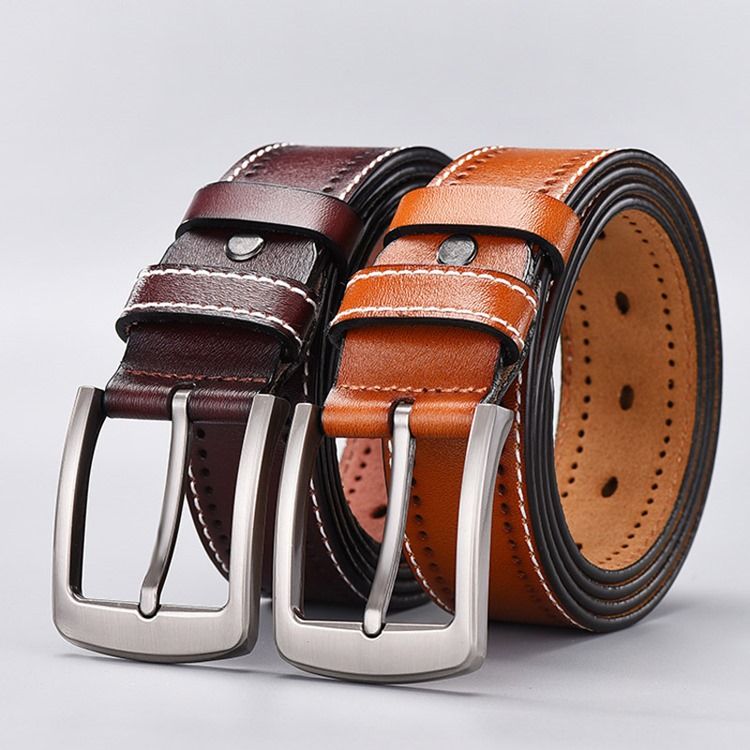 Ceinture Décontractée En Cuir Pour Hommes