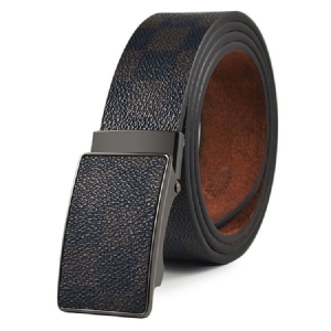 Ceinture Pour Hommes À Boucle Automatique À Motifs À Carreaux