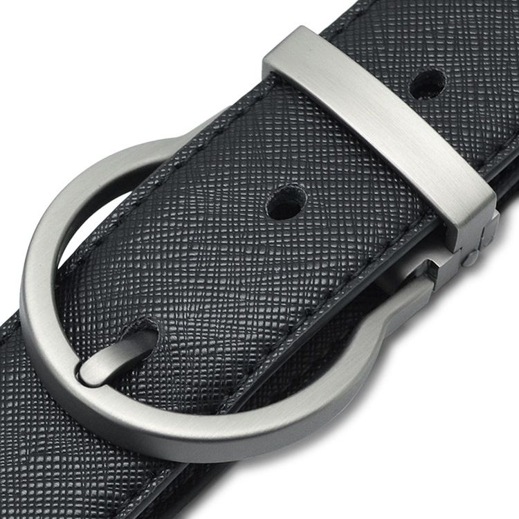 Ceinture Pour Hommes En Cuir Avec Boucle À Ardillon