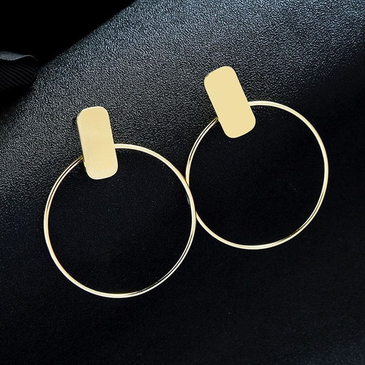 Boucles D'oreilles Tendance À Placage Électronique