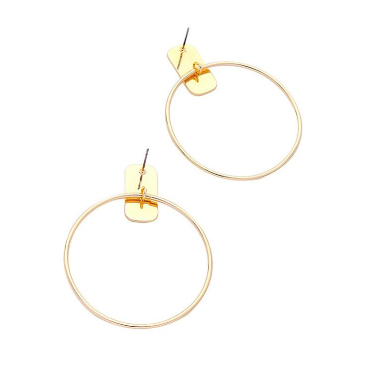 Boucles D'oreilles Tendance À Placage Électronique