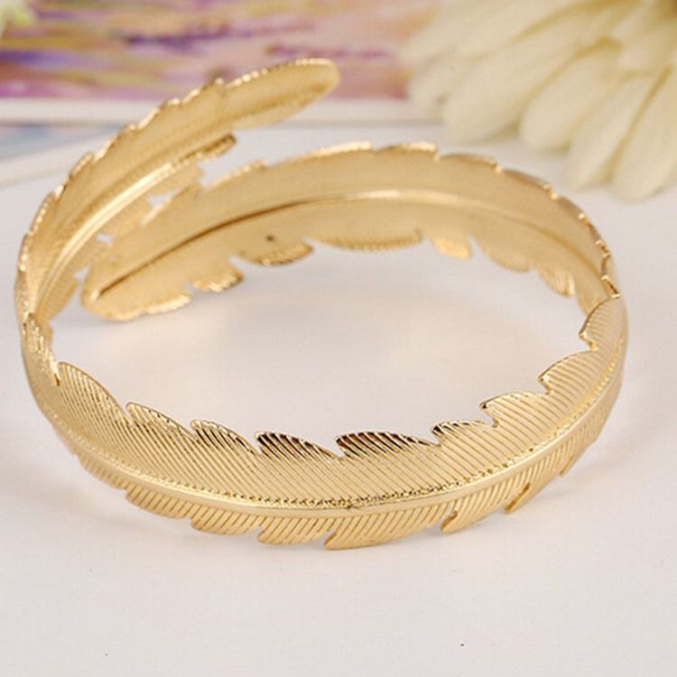 Bracelet Femme Feuille Unie