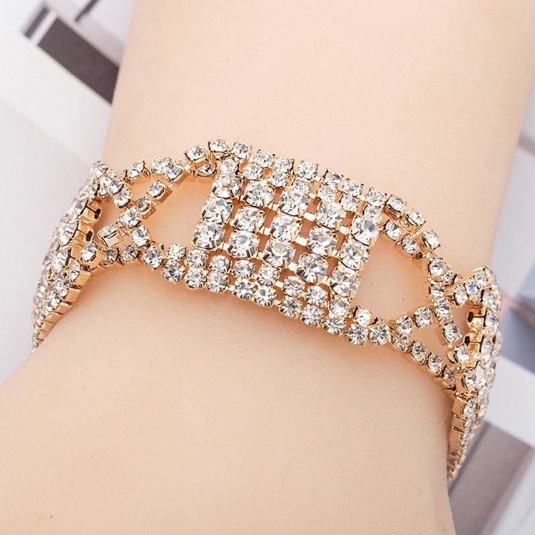 Bracelets À Breloques Pour Femme Anniversaire Strass Romantique