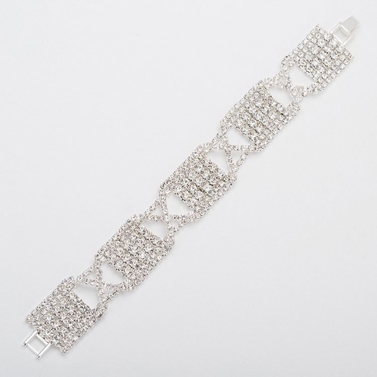 Bracelets À Breloques Pour Femme Anniversaire Strass Romantique