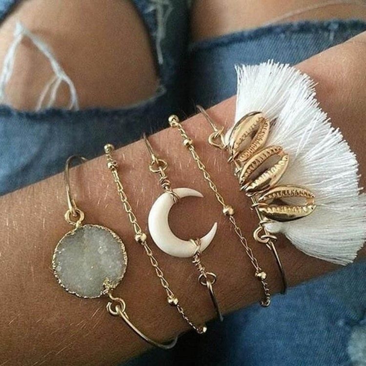 Bracelets De Vacances Pour Femmes À Placage Électronique Doux