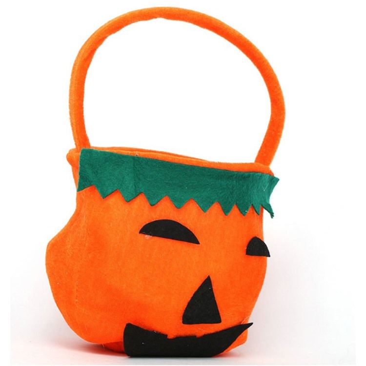 Sac À Main En Flanelle De Citrouille De Costume D'halloween