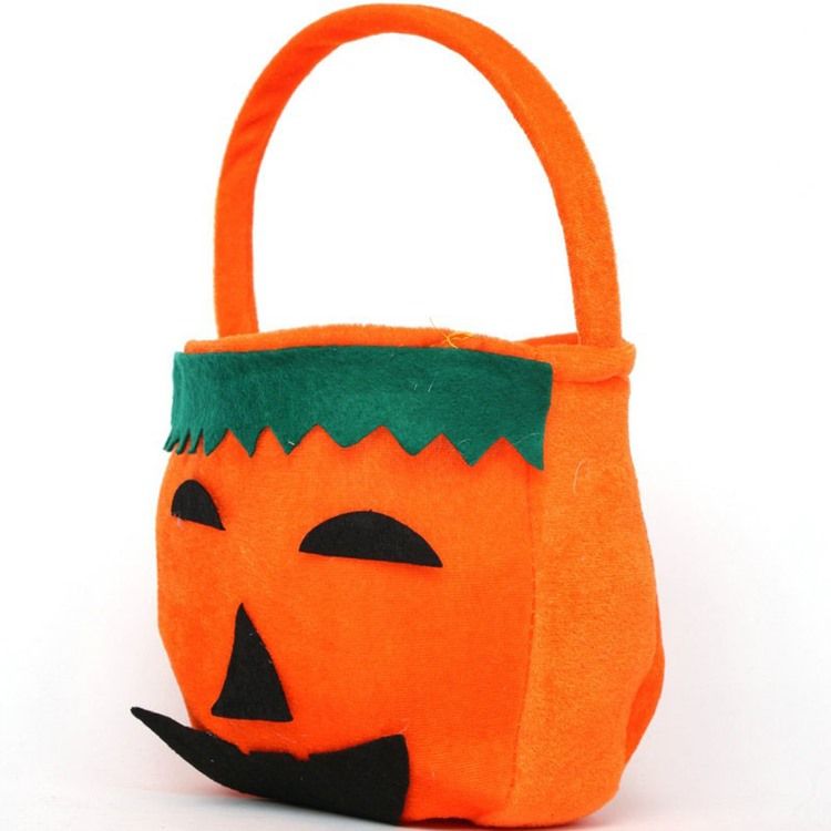 Sac À Main En Flanelle De Citrouille De Costume D'halloween