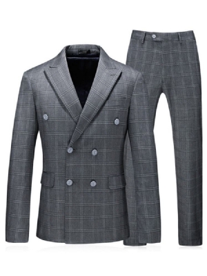 Blazer À La Mode À Double Boutonnage Pour Homme