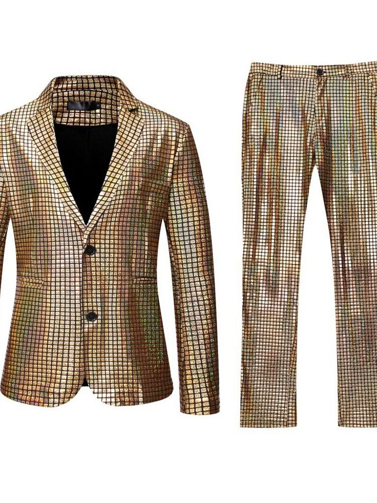 Costume De Blazer À Boutonnage Simple Pour Hommes