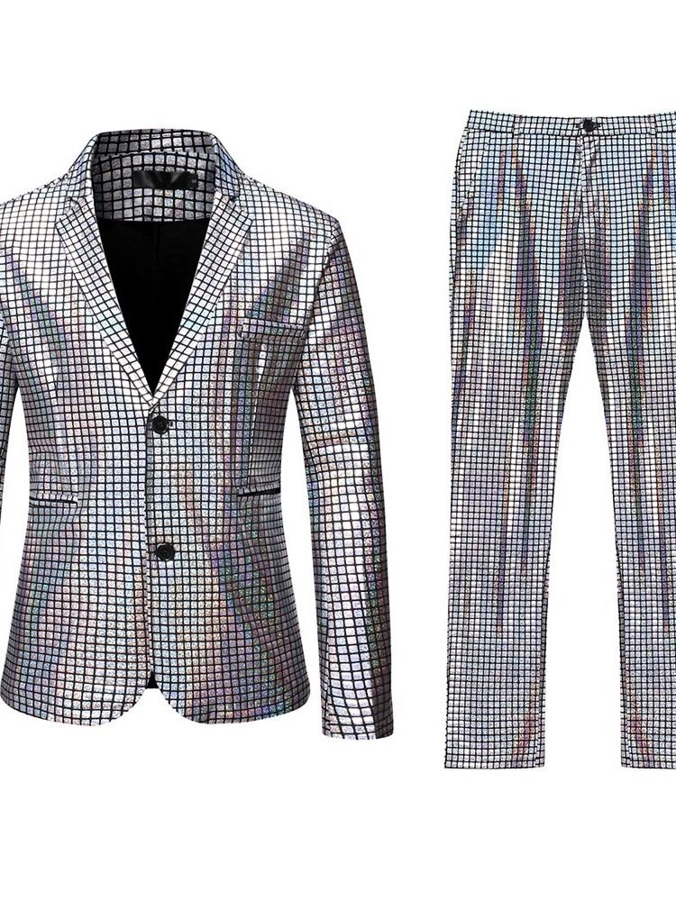 Costume De Blazer À Boutonnage Simple Pour Hommes